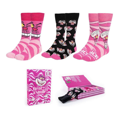 CERDÁ LIFE'S LITTLE MOMENTS Unisex 3 Calcetines Disney Alicia Talla 36/43 Cómodos Y Suaves Socken, bunt, 36-43