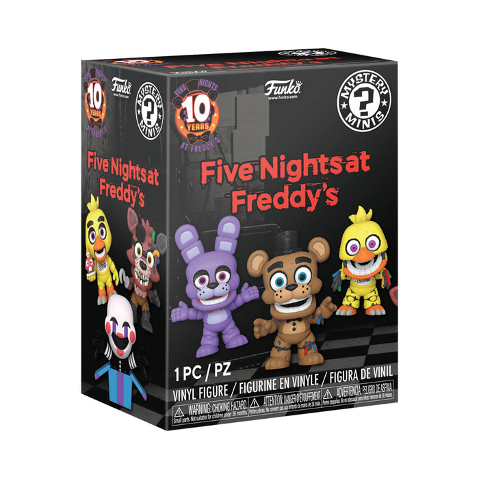 Funko Mystery Mini - Five Nights at Freddy's (FNAF) 10th - 1 of 12 to Collect - Styles Vary- Vinyl-Sammelfigur - Geschenkidee - Offizielle Handelswaren