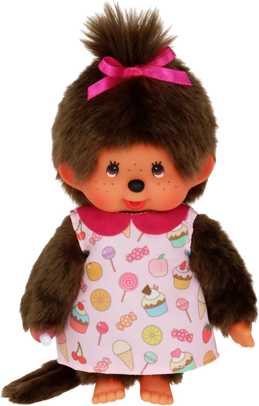 Bandai - Monchhichi - Monchhichi Pop & Candy Plush - Iconic 80s Plush - 20cm Soft Plush Toy for Children and Adults - SE233861
