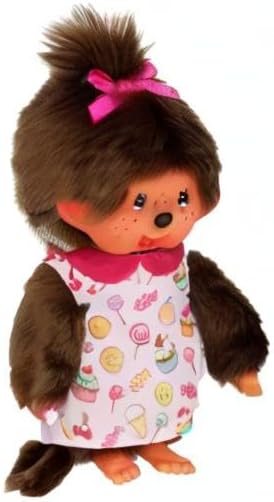 Bandai - Monchhichi - Monchhichi Pop & Candy Plush - Iconic 80s Plush - 20cm Soft Plush Toy for Children and Adults - SE233861