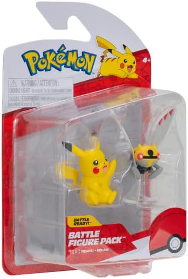 Pokémon Pokemon Battle Figure, 2-pack 5 and 8 cm Figure Toy Set Ninjask and Pikachu