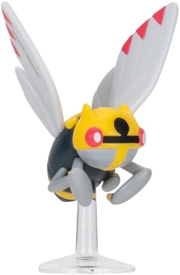 Pokémon Pokemon Battle Figure, 2-pack 5 and 8 cm Figure Toy Set Ninjask and Pikachu