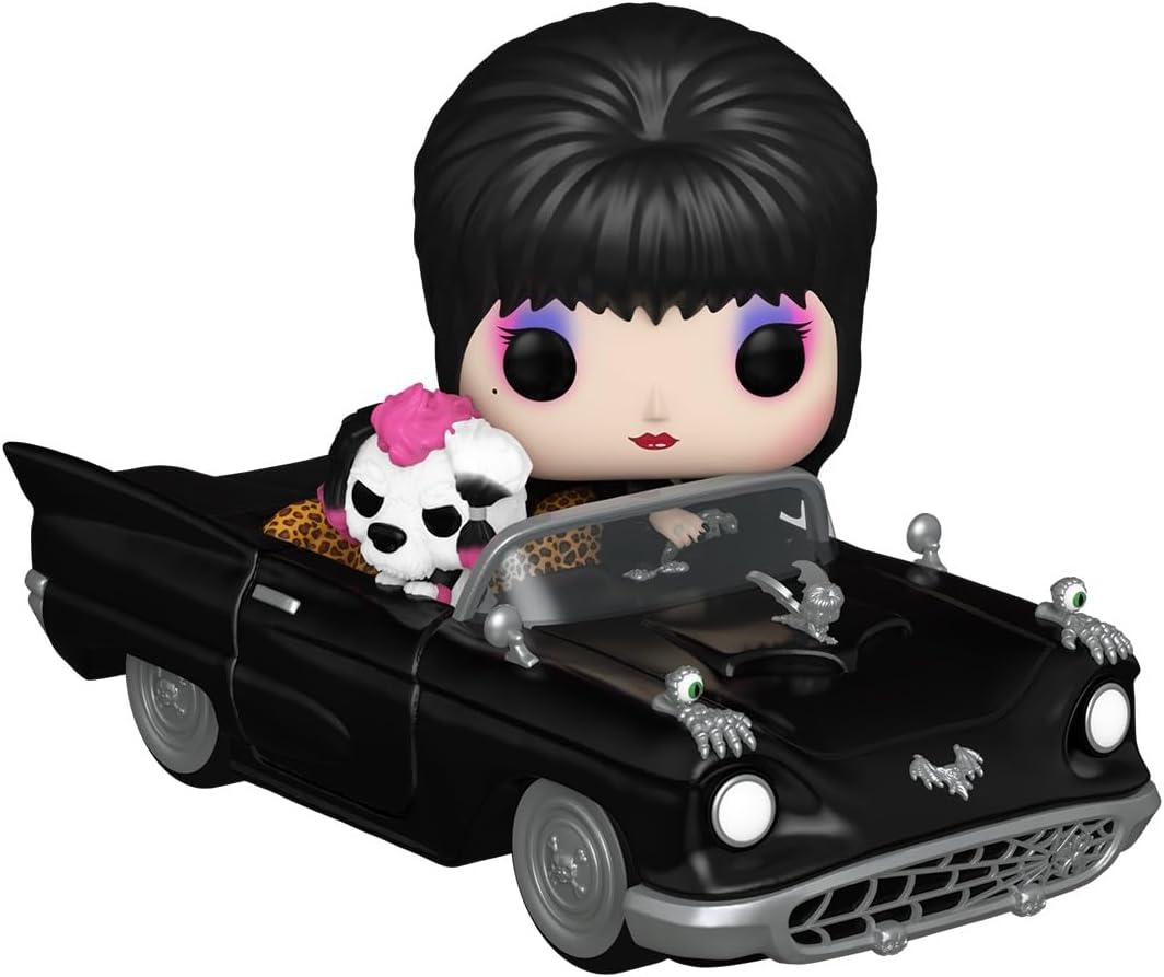 Funko Pop! Rides Deluxe: Elvira Mistress Of the Dark With Macabre Mobile - Collectable Vinyl Figure - Gift Idea - Official Merchandise - Toys for Kids & Adults - Movies Fans