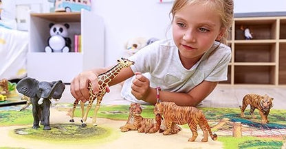 Papo MINI Disney, Solid, 33106 Mini Savannah Cardboard Environment, Multicolour, Small