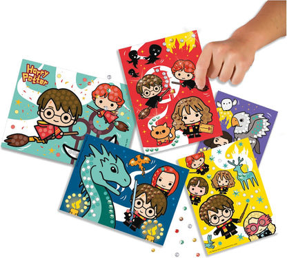 SES Creative 9342 Painting Kit for Kids Including 180 Diamond Dot Stickers and 5 Harry Potter Mosaic Cards, Multi
