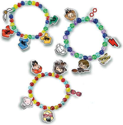 SES Creative 09343 Harry Potter Shrink Foil Magic Charm Bracelets Kit for Kids Coloured Beads Mix and Harry Potter Figure Shrink Foil + Pencils