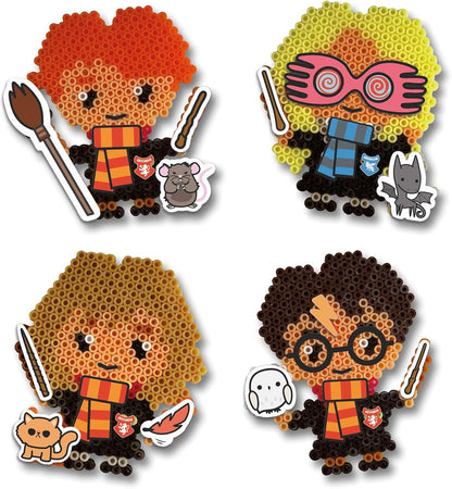 SES Creative 9345 Harry Potter Characters Iron Kids with 2000 PVC Free Fusible Arts and Craft Kit with Beads, Pegboard and Stickers, Multi