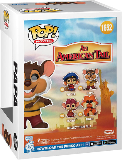 Funko Pop! Movies: American Tail – Papa Mousekewitz  - an American Tail - Collectable Vinyl Figure - Gift Idea - Official Merchandise - Toys for Kids & Adults - Movies Fans