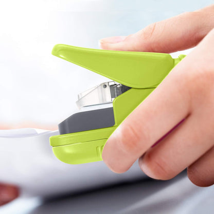 PLUS Japan, Staple-Free Stapler Green, 5 sheet capacity, 1 piece pack (1 x 1 stapler