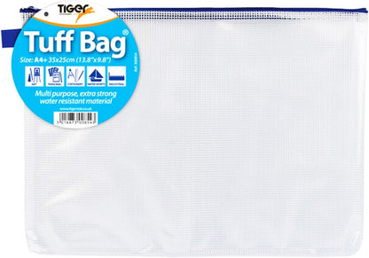 Tiger tuff bag foolscap A4+ size single bag - assorted colours