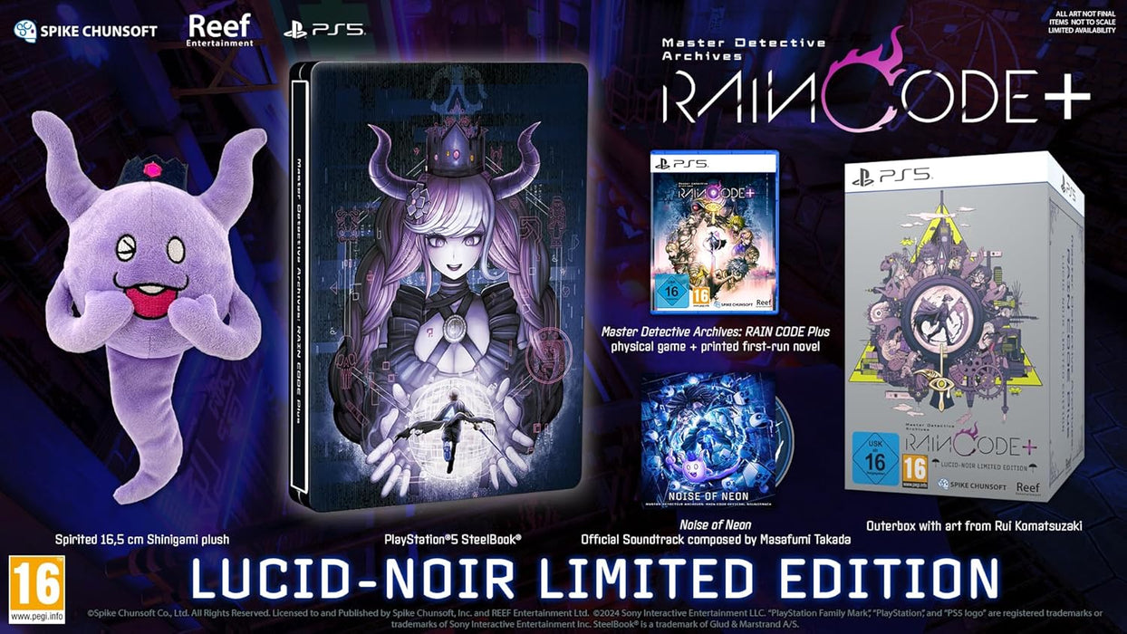 Master Detective Archives: RAIN CODE Plus Lucid-Noir Limited Edition (PS5