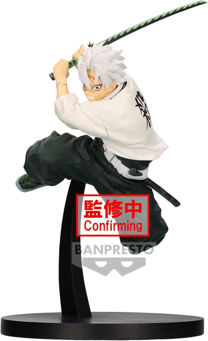 Banpresto BP89361P Sanemi Shinazugawa Demon Slayer: Kimetsu No Yaiba, Vibration Stars, 14 cm, Mehrfarbig