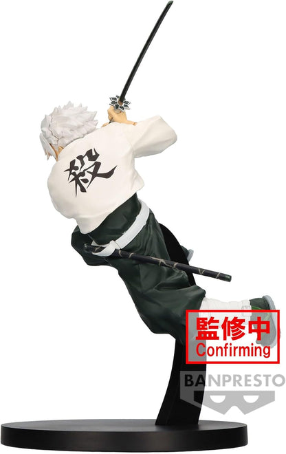 Banpresto BP89361P Sanemi Shinazugawa Demon Slayer: Kimetsu No Yaiba, Vibration Stars, 14 cm, Mehrfarbig