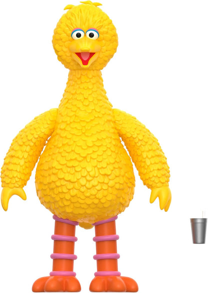 SUPER7 Sesame Street Big Bird - 3.75" Sesame Street Action Figure with Accessory Collectibles and Retro Toys