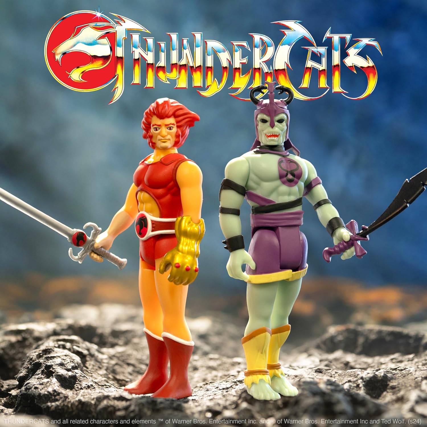 Super7 Thundercats Mirror Lion-O - 3.75" Thundercats Action Figure with Accessory Classic TV Show Collectibles and Retro Toys
