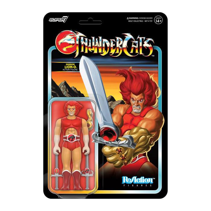 Super7 Thundercats Mirror Lion-O - 3.75" Thundercats Action Figure with Accessory Classic TV Show Collectibles and Retro Toys