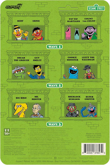 SUPER7 Sesame Street Super Grover - 3.75" Sesame Street Action Figure with Accessories Collectibles and Retro Toys