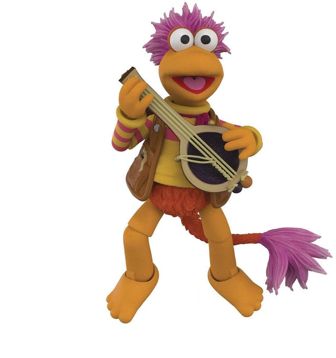 Boss Fight Studio GOBO, Fraggle Rock Collectible Action Figure – Highly Articulated Figurine with Accessories Including Postcard, Lantern, Guitar, Radish, Interchangeable Hands and Expression – 1:12