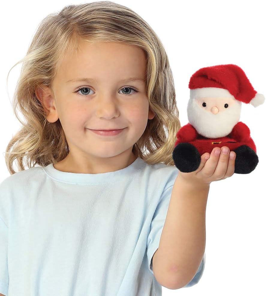 Aurora, 99131, Palm Pals Santa Claus, 5In, Soft Toy, Red & White