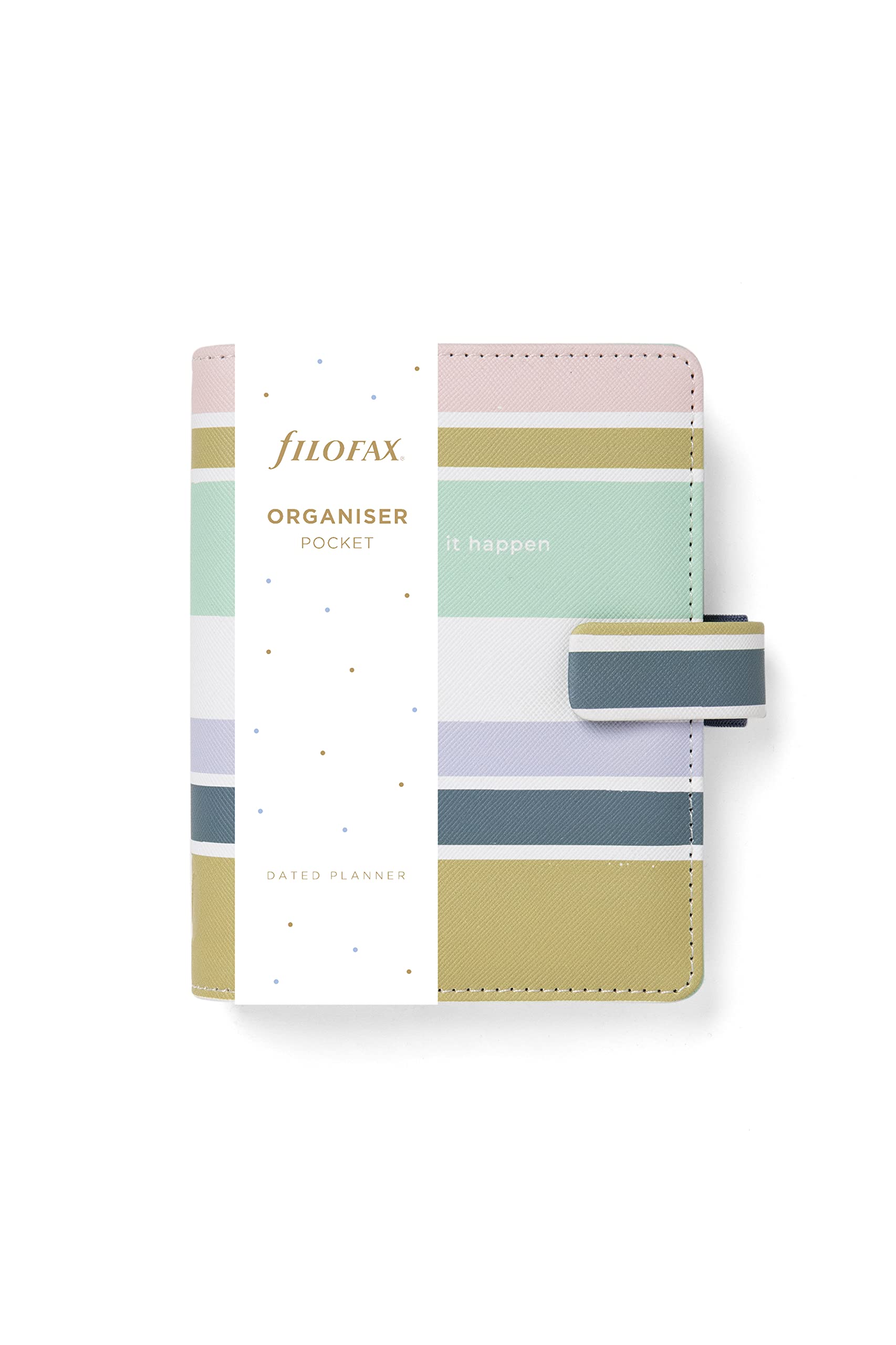 Filofax Pocket Good Vibes Organiser - Stripes Up to 2024 Pocket Stripes