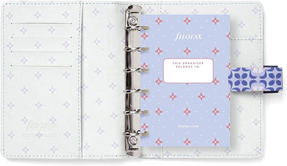 Filofax Pocket Mediterranean Organiser - Blue Up to 2024 Pocket Blue