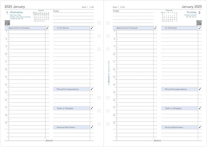 A5 Day per page 5 language appointments 2025
