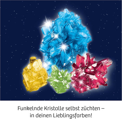 KOSMOS Grow Crystals 616755 - Set di esperimenti per bambini con istruzioni multilingue (DE, EN, FR, IT, ES, NL)