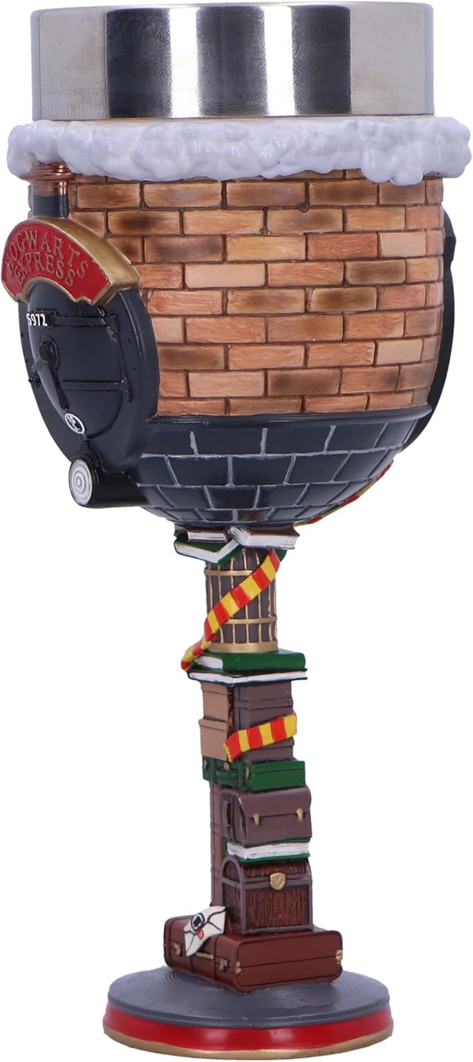 Nemesis Now Harry Potter Platform 9 3/4 Goblet 18.7cm, Resin, Official Harry Potter Merchandise, Platform 9 3/4 Goblet, Hogwarts Express Drinkware, Cast in The Finest Resin, Expertly Hand-Painted