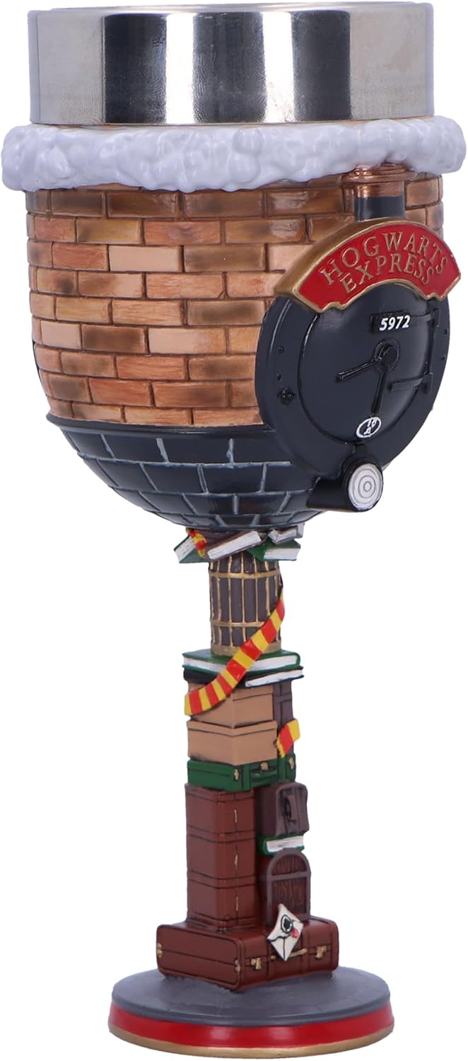 Nemesis Now Harry Potter Platform 9 3/4 Goblet 18.7cm, Resin, Official Harry Potter Merchandise, Platform 9 3/4 Goblet, Hogwarts Express Drinkware, Cast in The Finest Resin, Expertly Hand-Painted