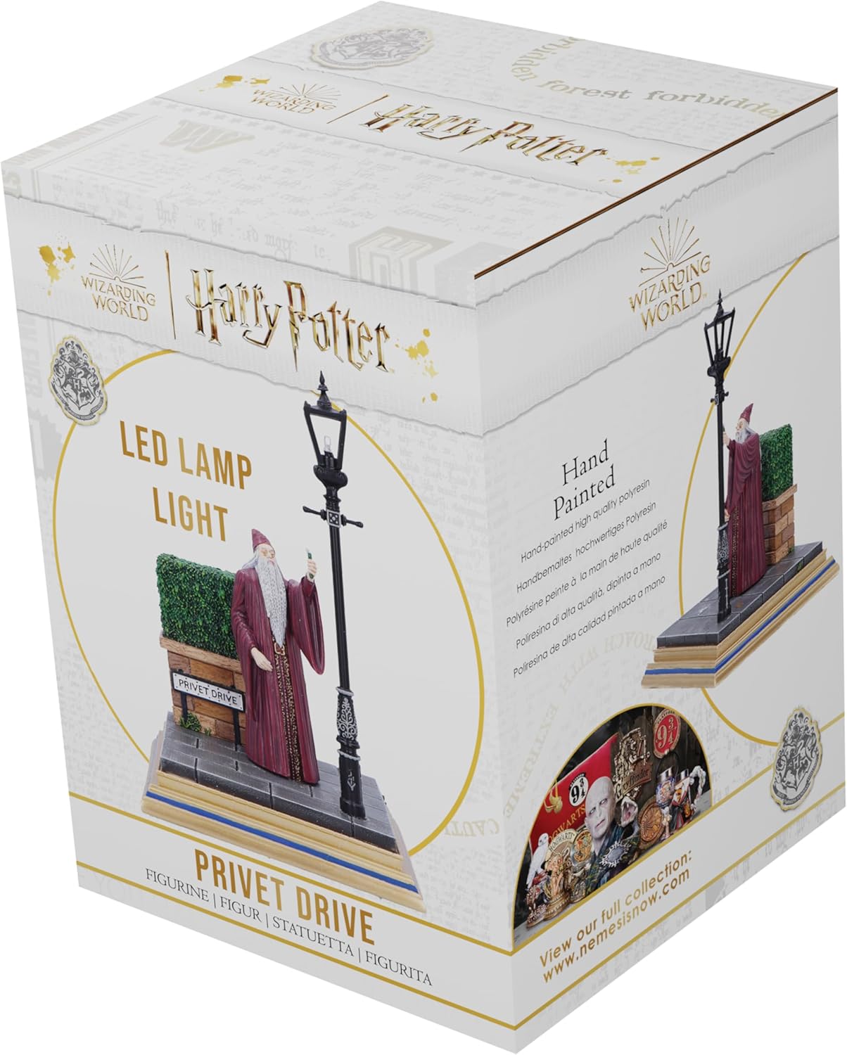 Nemesis Now Harry Potter Privet Drive Light Up Figurine 18.5cm, Resin, Official Harry Potter Merchandise, Dumbledore Scene Lamp, Dumbledore Figurine, Cast in the Finest Resin, Expertly Hand-Painted