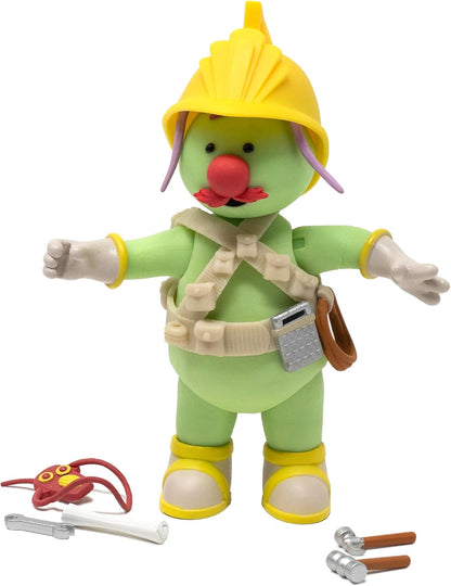 Boss Fight Studio Flange Doozer, Fraggle Rock Collectible Action Figure – Highly Articulated Figurine with Accessories Including Removable Hard Hat, Harness, Construction Tools, Walkie Talkie – 1:12