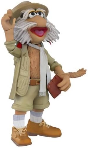 Boss Fight Studio Uncle Traveling Matt, Fraggle Rock Collectible Action Figure – Highly Articulated Figurine & Accessories - Orb, Skateboard, Walking Stick, Interchangeable Hands & Expression – 1:12