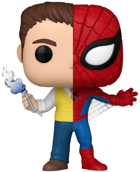 Funko Pop! Marvel: Split - Spider-Man - Spider/Parker - Marvel Comics - Collectable Vinyl Figure - Gift Idea - Official Merchandise - Toys for Kids & Adults - Comic Books Fans