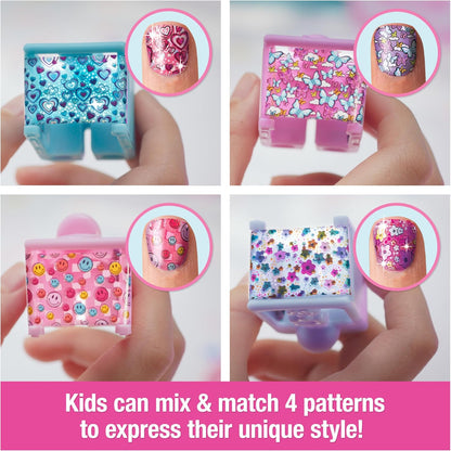 Cool MAKER, GO GLAM Studio Nail Kit, Style 200 Nails with 4 Designs, 2 Polish Applicators & Nail Mask, Arts and Crafts Kids’ Toys for Girls Aged 7+