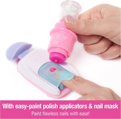 Cool MAKER, GO GLAM Studio Nail Kit, Style 200 Nails with 4 Designs, 2 Polish Applicators & Nail Mask, Arts and Crafts Kids’ Toys for Girls Aged 7+