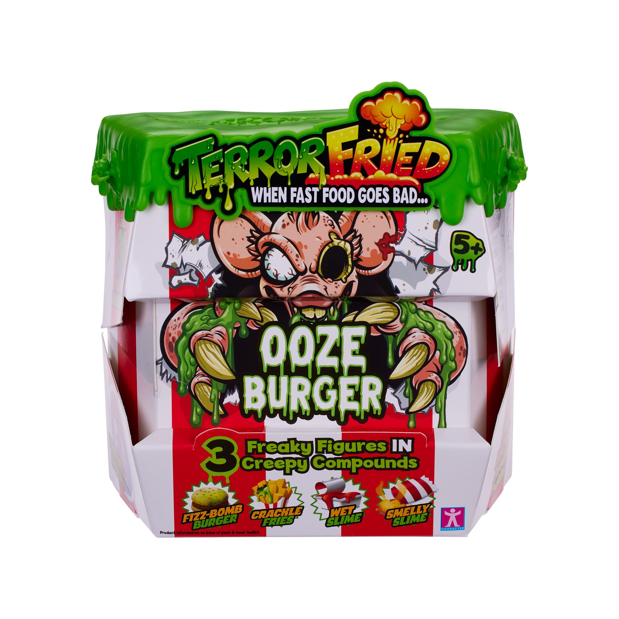 Terror Fried 08092 Ooze Burger, When Fast Food Goes Bad, Gross collectables with Slime, Boys Aged 4-10, Multiple Compound Play, Multicolour