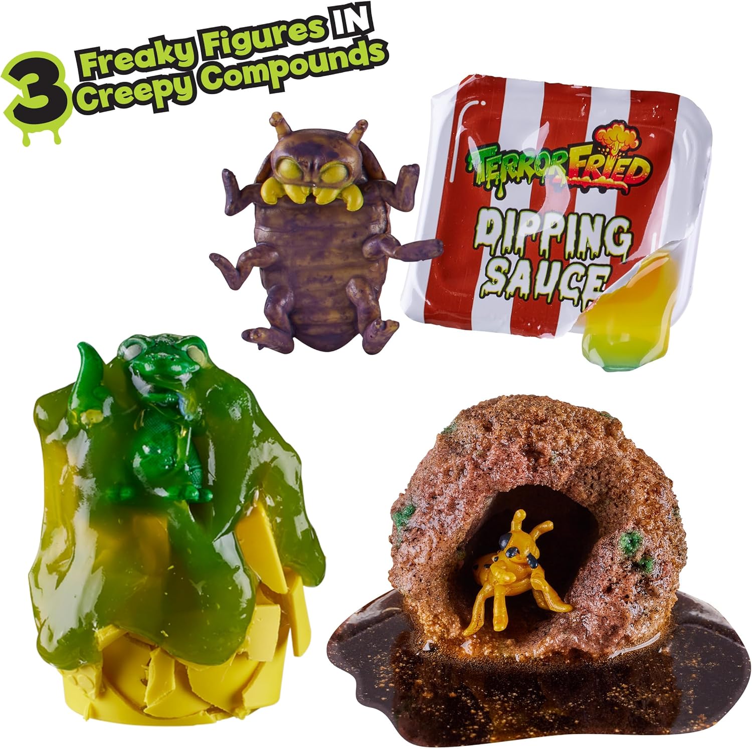Terror Fried 08092 Ooze Burger, When Fast Food Goes Bad, Gross collectables with Slime, Boys Aged 4-10, Multiple Compound Play, Multicolour