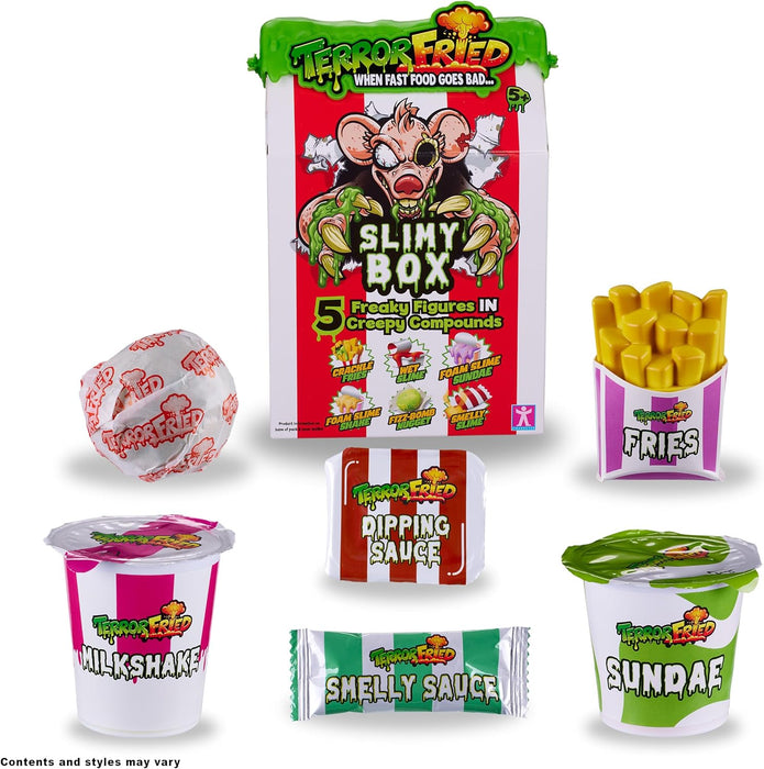 Terror Fried 08094 Slimy Box, When Fast Food Goes Bad, Gross collectables with Slime, Boys Aged 4-10, Multiple Compound Play, Multicolour