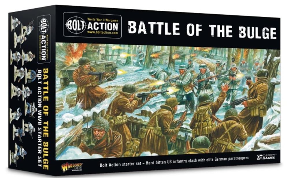 Warlord Games Battle Of The Bulge - Bolt Action Third Edition Starter Set a 28mm World War 2 Strategy Battle Game for 2 or more Players Using Miniatures