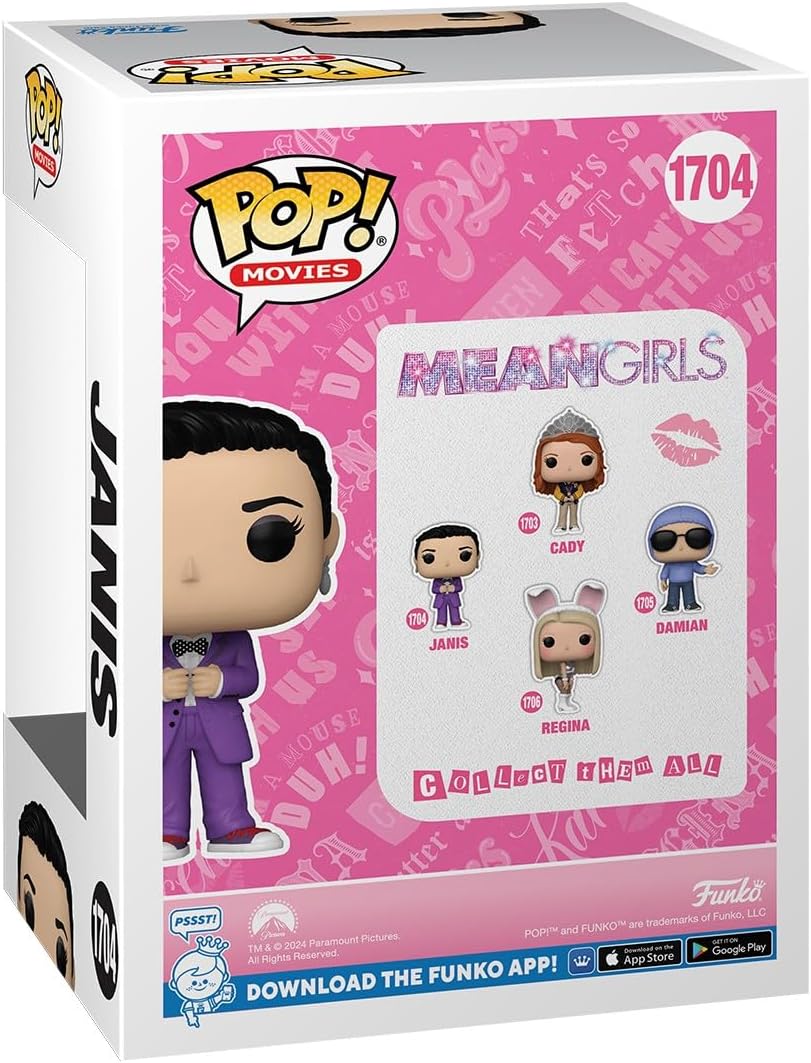 Funko Pop! Movies: Mean Girls - Janis Ian - Keychain - Neuartiger Schlüsselanhänger - Vinyl-Minifigur Zum Sammeln - Strumpffüller - Geschenkidee - Offizielle Handelswaren - Movies Fans - Minifigur