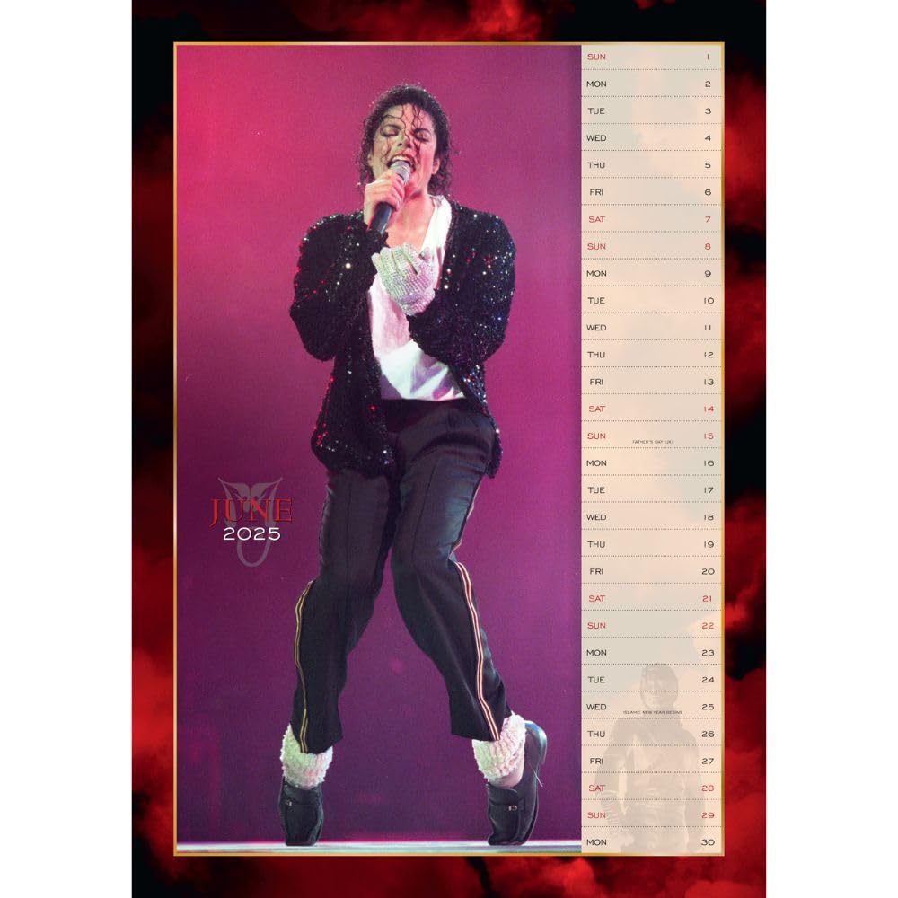 Official Michael Jackson A3 Calendar 2025