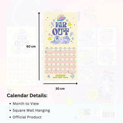 Official Lilo And Stitch Square Calendar 2025 - Multi Language