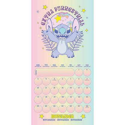 Official Lilo And Stitch Square Calendar 2025 - Multi Language