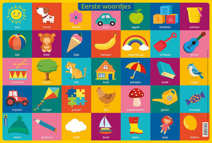 Educatieve onderleggers - Eerste woordjes