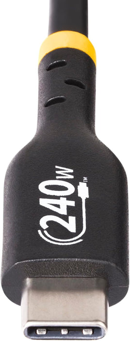 StarTech.com Cavo di Ricarica USB-C da 3m, cavo USB tipo C certificato USB-IF, 240W PD EPR, cavo traferimento dati USB 2.0