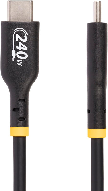 StarTech.com Cavo di Ricarica USB-C da 4m, cavo USB tipo C certificato USB-IF, 240W PD EPR, cavo traferimento dati USB 2.0