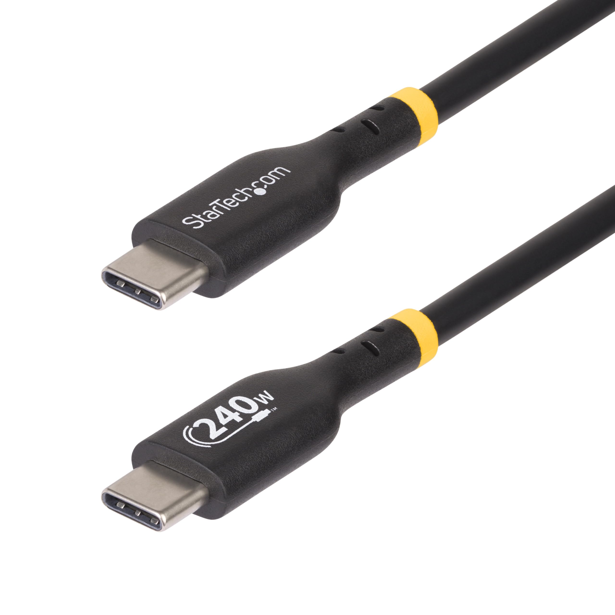 StarTech.com Cavo di Ricarica USB-C da 4m, cavo USB tipo C certificato USB-IF, 240W PD EPR, cavo traferimento dati USB 2.0