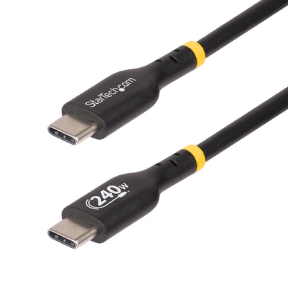 StarTech.com Cavo di Ricarica USB-C da 4m, cavo USB tipo C certificato USB-IF, 240W PD EPR, cavo traferimento dati USB 2.0