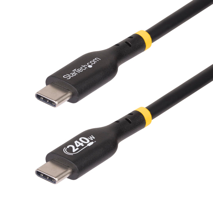 StarTech.com Cavo di Ricarica USB-C da 4m, cavo USB tipo C certificato USB-IF, 240W PD EPR, cavo traferimento dati USB 2.0