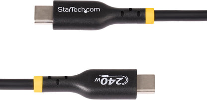 StarTech.com Cavo di Ricarica USB-C da 4m, cavo USB tipo C certificato USB-IF, 240W PD EPR, cavo traferimento dati USB 2.0